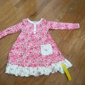 SweetHoney Floral Long Sleeve sleepwear with Ruffle Hem